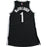 Chris McCullough Brooklyn Nets Game Used #1 Black Jersey (11/18/2016 @ OKC) (BKN01978) (L)
