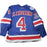 Adam Clendening New York Rangers 2016-2017 Game Issued #4 Blue Jersey w/ 90th / 100th Anniversary Patches (Playoffs Rounds 1 & 2)(56)