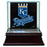 Kansas City Royals Glass Single Baseball Case with Team Logo Background