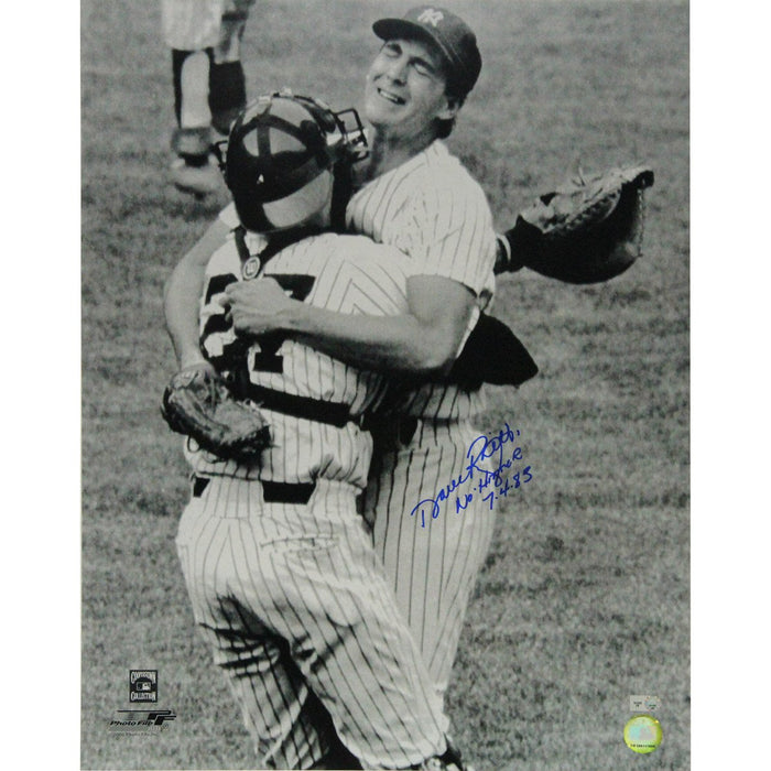Dave Righetti No Hitter Hug with Butch Wynegar 16x20 Photo w No Hitter 7-4-83 Insc. (MLB Auth)
