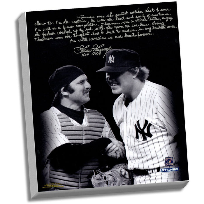 Goose Gossage Facsimile Thurman M on Story Stretched 16x20 Story Canvas