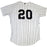 Jorge Posada Signed New York Yankees Authentic Home Jersey (Signed in Silver) (MLB Auth)