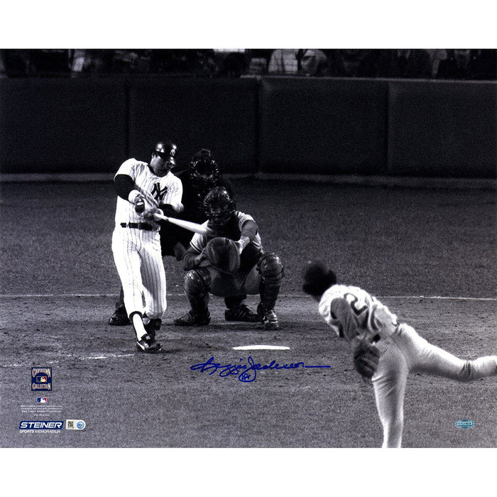 Reggie Jackson Signed 1977 WS Home Run Off Sosa 16x20 Photo (MLB Auth)