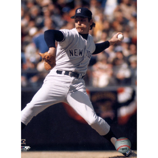 Sparky Lyle New York Yankees Pitching Vertical Away 8x10 (PF)