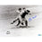 Yogi Berra Signed Throwing to First Base BW 8x10 Photo