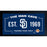 San Diego Padres Man Cave Framed 10x20 Sign w Authentic Game-Used Dirt Capsule (MLB Auth)