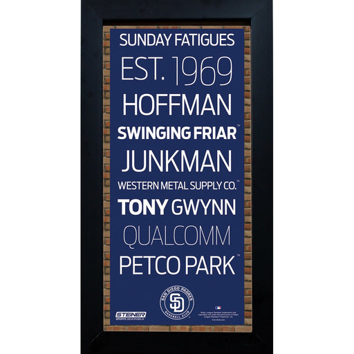 San Diego Padres Subway Sign 6x12 Framed Photo
