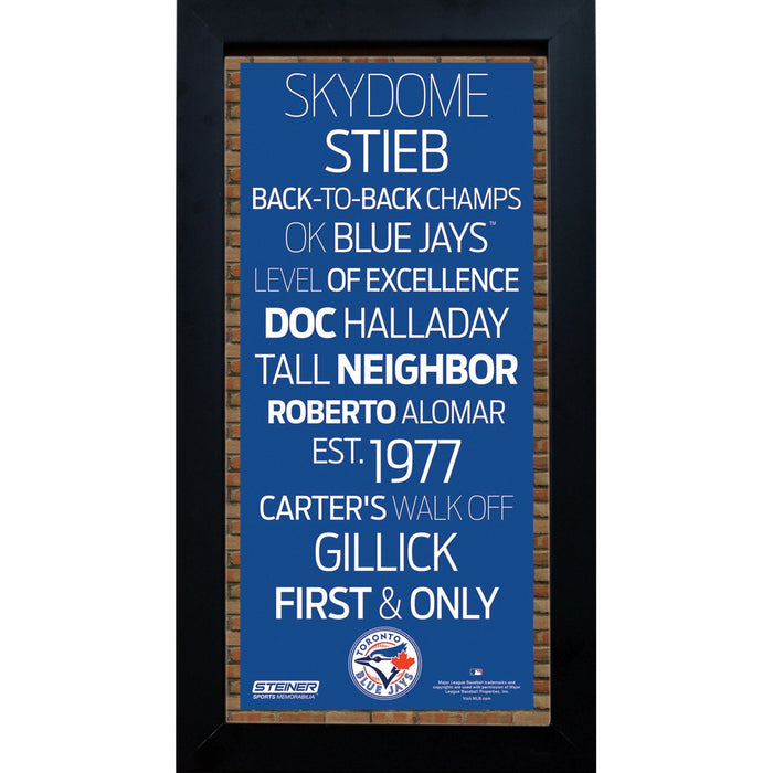 Toronto Blue Jays Subway Sign 6x12 Framed Photo