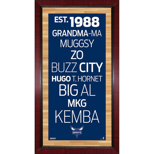 Charlotte Hornets Subway Sign Wall Art 16x32 Photo