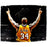 Shaquille ONeal Signed Lakers Arms Up in Gold 20x24 Canvas (Getty 53342105)