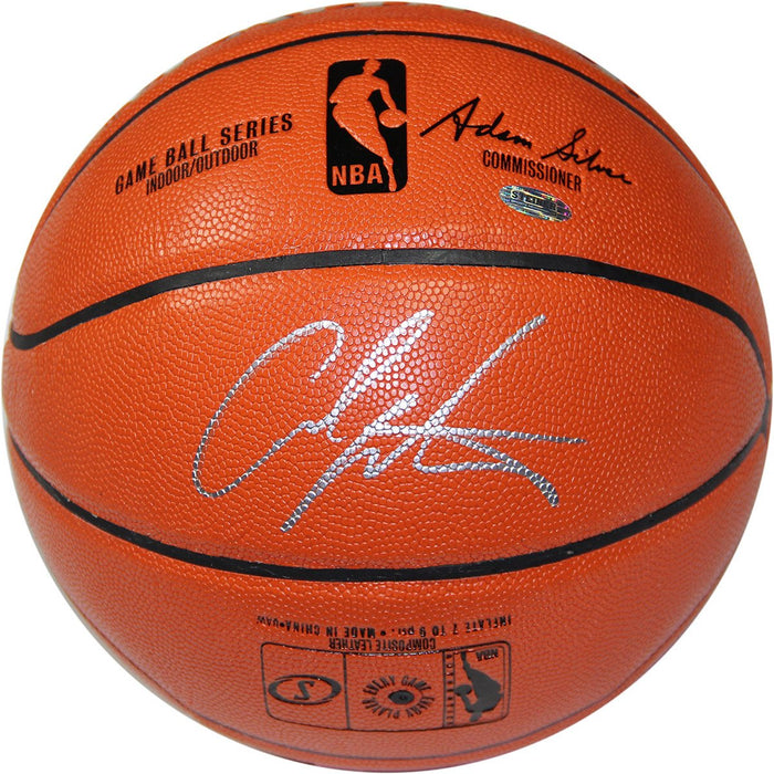 Carmelo Anthony Signed IO NBA Orange Basketball (Signed in Silver)