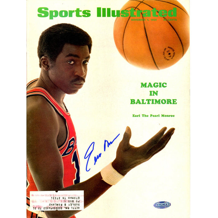 Earl Monroe Signed 11468 Sports Illustrated Magazine