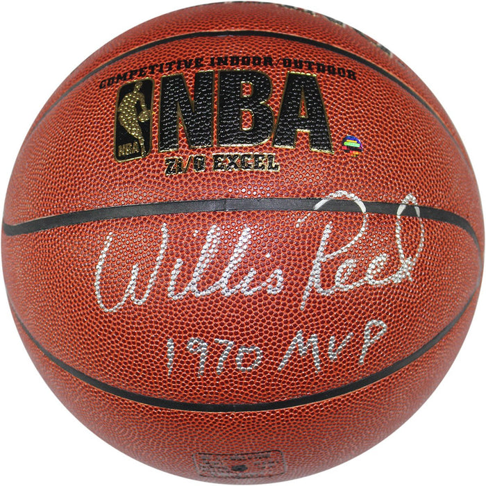Willis Reed Signed IO Basketball w MVP 1970 insc