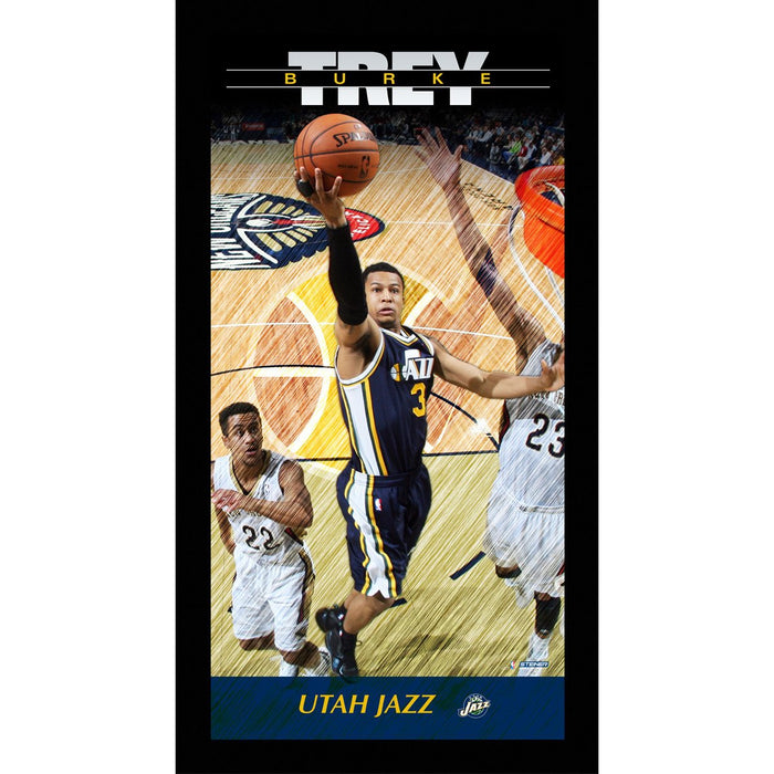Trey Burke Utah Jazz Player Profile Wall Art 9.5x19 Framed Photo