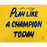 Lou Holtz Play Like A Champion Today 8x10 Photograph