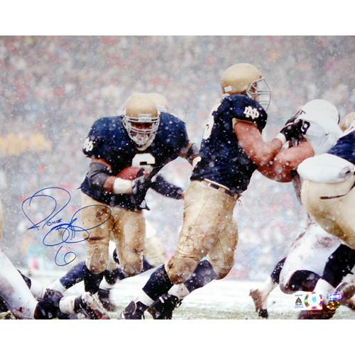 Jerome Bettis vs. Penn State in Snow 16x20 Photo