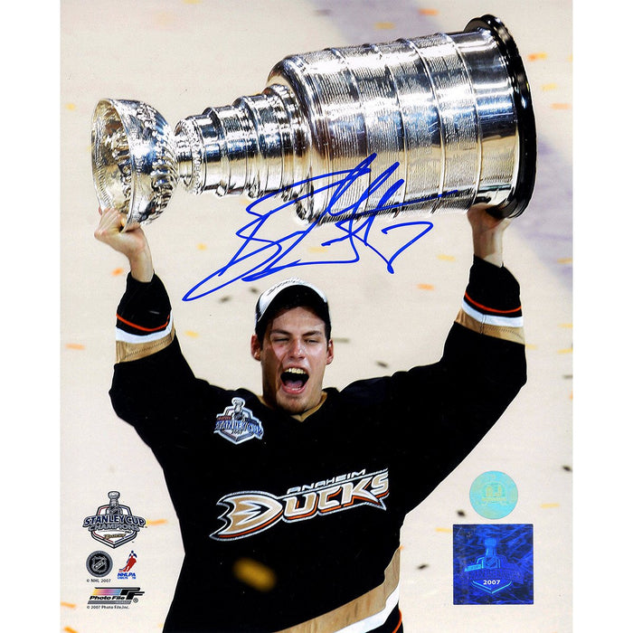Ryan Getzlaf Anaheim Ducks Signed 2007 Stanley Cup 8x10 Photo (AJ Sports Auth)
