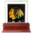 Chicago Blackhawks Glass Single Puck Case with Team Logo Background
