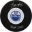 Jari Kurri Edmonton Oilers Signed Puck w HOF 2001 Insc. (Sport Authentix Auth)