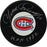 Yvan Cournoyer Signed Montreal Canadiens Puck w HOF 1982 Insc. (Sport Authentix Auth)