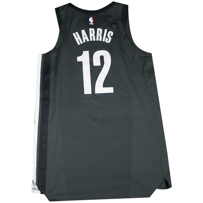 Joe Harris Brooklyn Nets Game Used #12 Grey Statement 
Jersey (3/16/18 @ Philadelphia 76ers)(BKNE00993)(50)