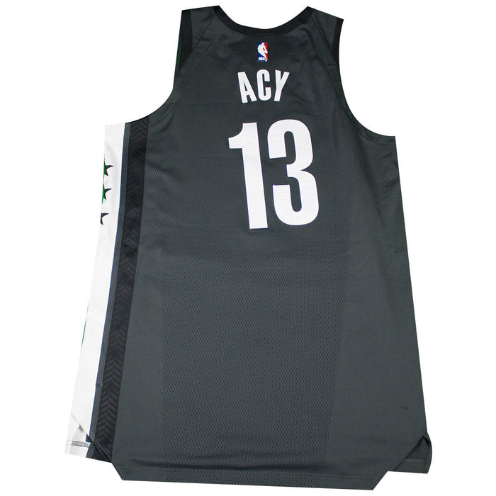 Quincy Acy Brooklyn Nets Game Used #13 Grey Statement 
Jersey (3/16/18 @ Philadelphia 76ers)(BKNE00994)(50)