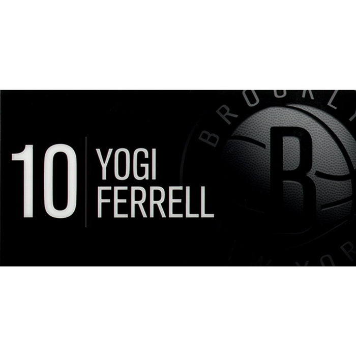 Yogi Ferrell Brooklyn Nets Game Used #10 Nameplate