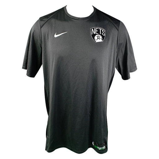 Jahlil Okafor  Brooklyn Nets Game Used #4 Alternate Short Sleeve Grey Shooting Shirts (LT)