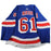 Rick Nash New York Rangers 2017-2018 Pre-Season Game Used #61 Blue Jersey (Size 56)