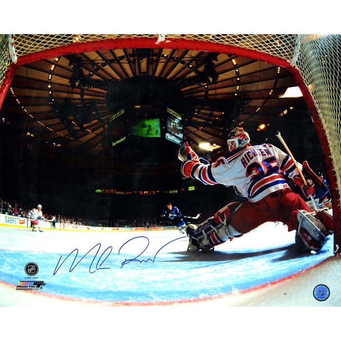 Mike Richter Signed View from Goal New York Rangers 16x20 Photo