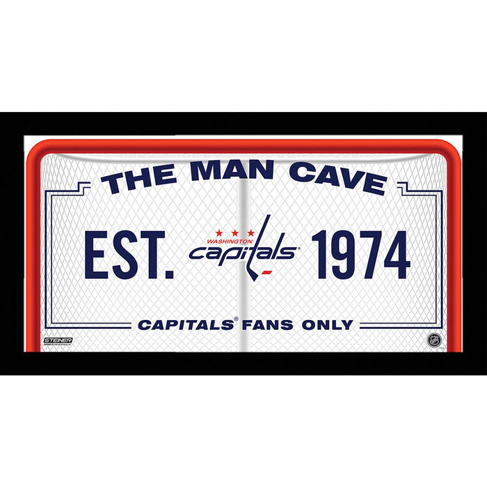 Washington Capitals Man Cave Sign 6x12 Framed Photo