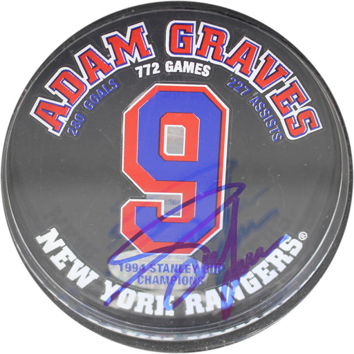 Adam Graves Acrylic Stat Puck