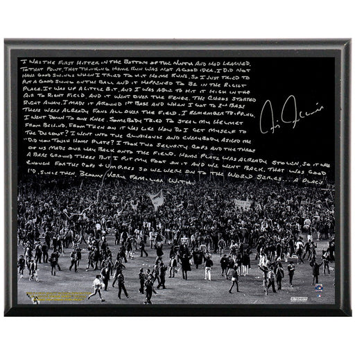 Chris Chambliss Facsimile 76 ALCS Walk-Off HR Metallic 8x10 Story Plaque