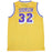 Magic Johnson Signed Home Yellow Lakers Replica Jersey