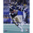 Marshall Faulk Rams Rushing Head On Blue Jersey Vertical 16x20 Photo w HOF 20XI Insc.