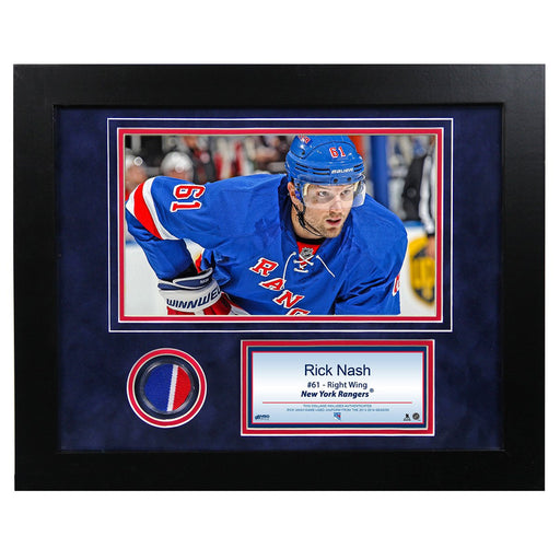 Rick Nash 11x14 Mini Jersey Collage w Game Used Jersey