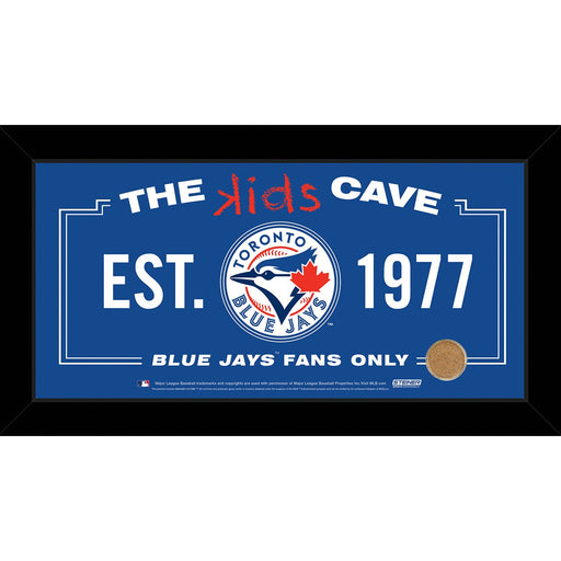 Toronto Blue Jays 10x20 Kids Cave Sign w Game Used Dirt from Rogers Centre