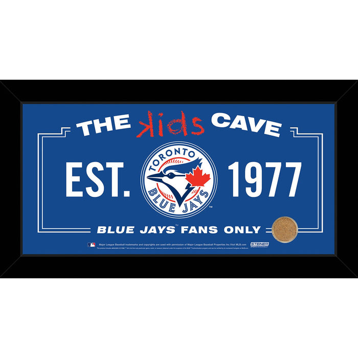Toronto Blue Jays 10x20 Kids Cave Sign w Game Used Dirt from Rogers Centre