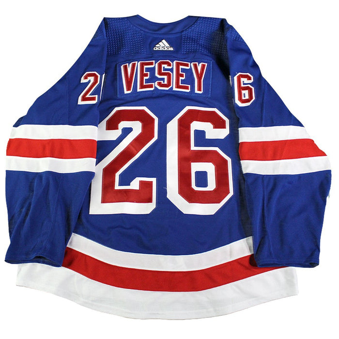 Jimmy Vesey New York Rangers 2018-2019 Game Used #26 Opening Night Blue Jersey (10/4/18)