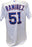 Max Ramirez Jersey - Chicago Cubs 2011 Game Worn #51 Spring Training Home Pinstripe Cool Base  Jersey (48)