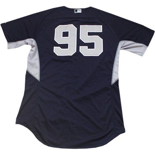 Adonis Garcia  Jersey - NY Yankees 2014 Spring Training Game Used#95 Road BP Top (HZ102025) (Size 46)