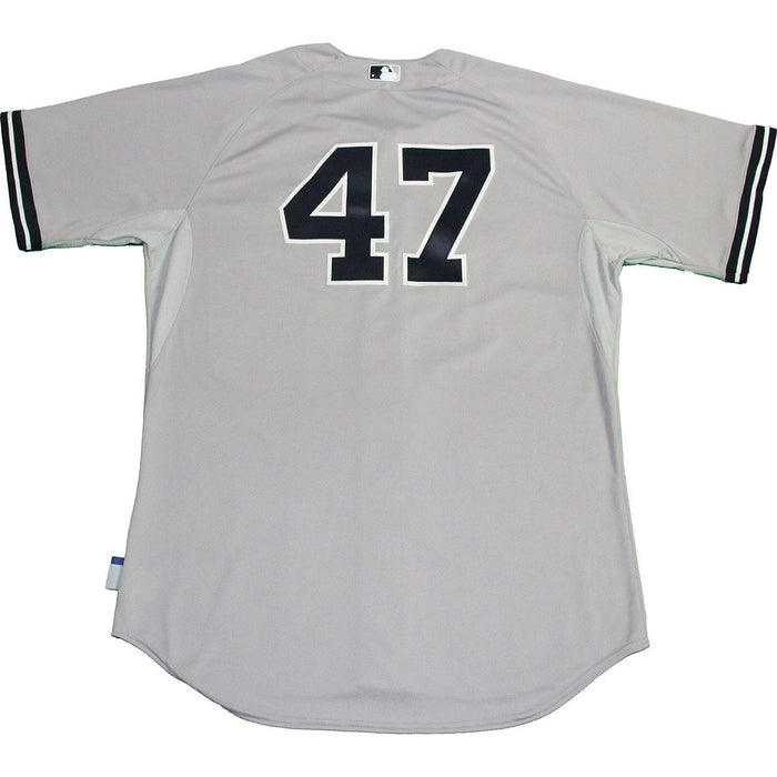 Ivan Nova Jersey - NY Yankees 2015 Game Used #47 Grey Cool Base Jersey (8/14/2015)(HZ830390)(0000005519)(Size 50)
