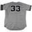 Greg Bird New York Yankees 2017 Game-Used #33 Grey Jersey (9/24/2017)(JC009320)