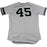 Chasen Shreve New York Yankees 2017 Game-Used #45 Grey Jersey (9/24/2017)(JB849985)