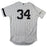 Jaime Garcia New York Yankees 2017 Postseason Game Used #34 Pinstripe Jersey (JB769930)