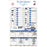 New York Yankees at Cleveland Indians 10-09-2017 Game Used Lineup Card (JD465276) ALDS Game #4