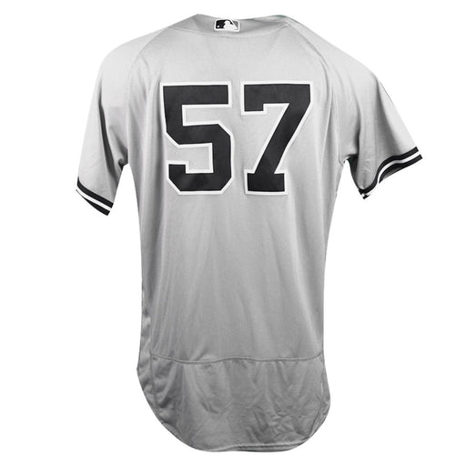 Chad Green New York Yankees 2018 Road Game Used #57 Jersey (9/30/2018) (JB745510)