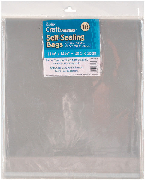 Self Sealing 11.25-Inch x 14.25-Inch Bag, 18-Pack