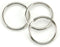 Split Key Nickel Ring - 1.25"