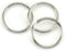 Split Key Nickel Ring - 1"